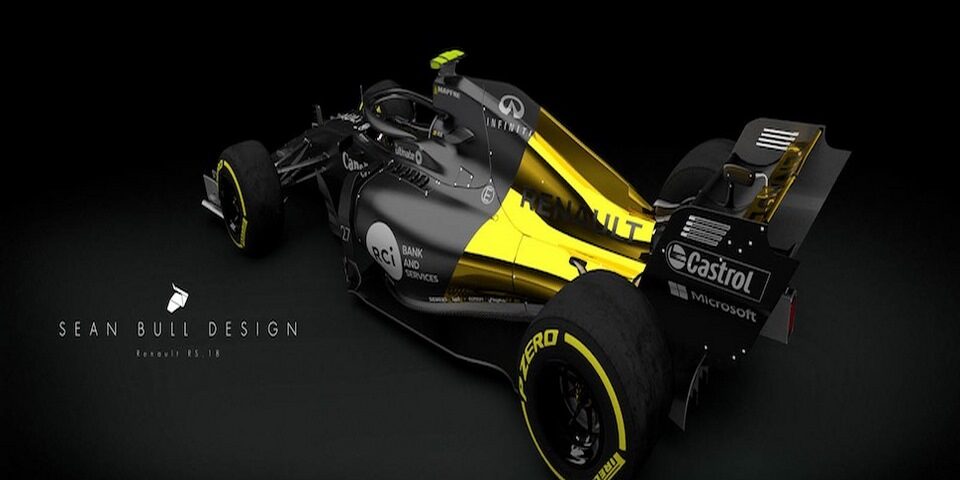 auto formula1 color amarillo castrol