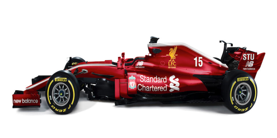 auto de formula1 color rojo standard