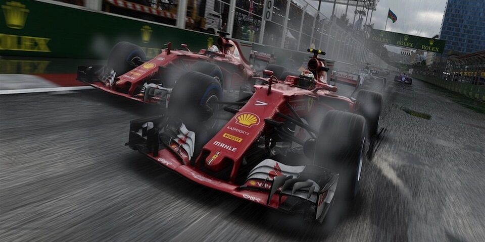 autos formula1 en competencia camara rapida